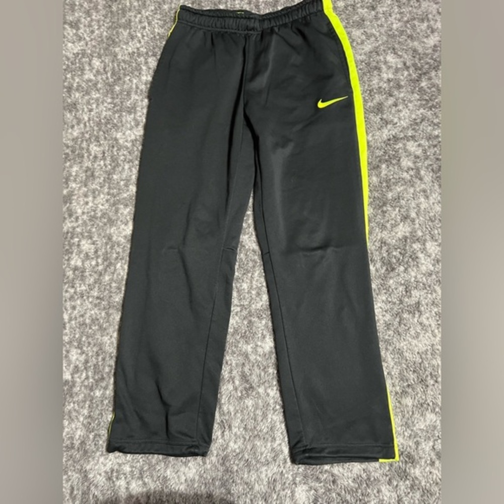 Nike Black Sweatpants with Yellow Accents